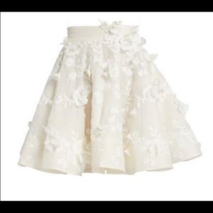 Zimmermann Silk-Linen Blend Mini Skirt
